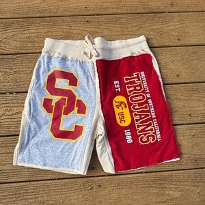 USC Trojans Custom Reworked Patchwork shorts medium